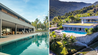 Vistas paradisíacas e diárias de até R$ 16 mil: conheça as mansões de Glória Pires disponíveis para aluguel
