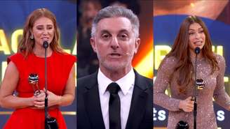 Paolla Oliveira, Luciano Huck e Grazi Massafera no Melhores do Ano (Reprodução/TV Globo)