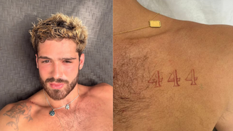 João Guilherme passa por remoção de tatuagens com tratamento a laser