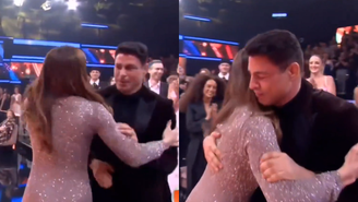 Grazi Massafera abraça o ex, Cauã Reymond, ao ganhar prêmio no 'Melhores do Ano' e momento viraliza