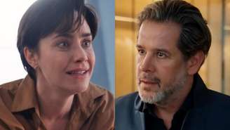 Samira (Fernanda Vasconcellos) e Ferette (Murilo Benício) de Três Graças (Reprodução/TV Globo)