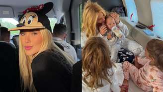 Virginia Fonseca e filhos, Maria Alice, Maria Flor e José Leonardo