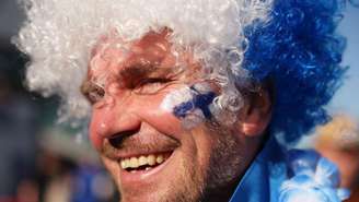 Torcedor da Finlândia em jogo de tênis na cidade espanhola de Málaga, em 2024