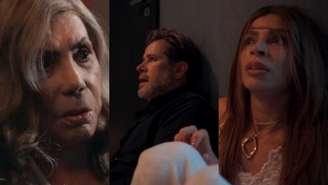 Josefa (Arlete Salles), Ferette (Murilo Benício) e Arminda (Grazi Massafera) de Três Graças (Reprodução/TV Globo)