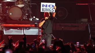 Bruce Springsteen em show em Minneapolis, Minnesota, no dia 31 de março