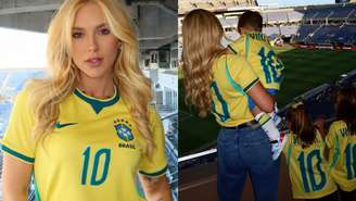 Virginia com os filhos