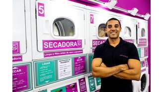 Bruno Leite, sócio fundador da Lave & Pegue Lavanderia, primeira franquia de lavanderias express do Brasil