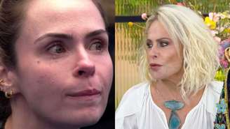 Ana Paula Renault no BBB 26 e Ana Maria Braga no Mais Você (Reprodução/TV Globo)