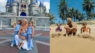 Virginia Fonseca e Zé Felipe em viagens recentes com os filhos