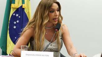 Brasília-DF - 18/03 /2026 - Deputada Erika Hilton durante a primeira reunião da comissão de Defesa dos direitos da Mulher.