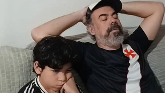 Humorista faz homenagem para o filho que morreu essa semana durante jogo do Vasco