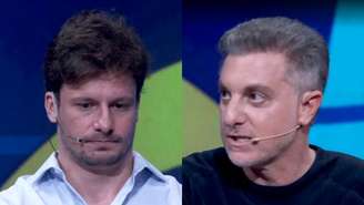 Luis e Luciano Huck no Quem Quer Ser um Milionário, do Domingão (Reprodução/TV Globo)