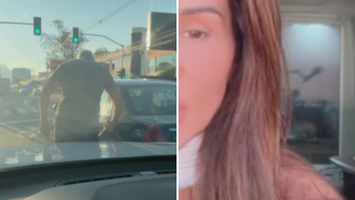 Apresentadora do SBT é alvo de agressão após acidente de carro
