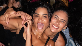 Lucy Alves e a nova namorada, Julia Britz