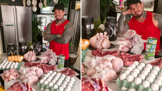 Influenciador fitness perde 40 kg com dieta incomum: ‘Só comia carne’