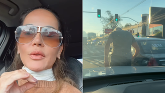 Apresentadora do SBT Rio, Isabele Benito, registra episódio de violência no trânsito após se envolver em acidente