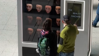 Máquina interativa vende 'rostos humanos' no Reino Unido