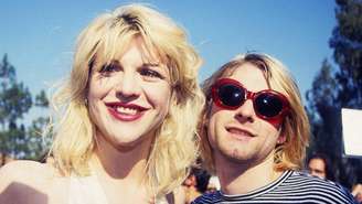 Courtney Love e Kurt Cobain em 1993