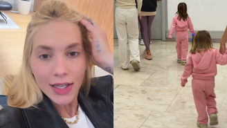 Virginia Fonseca e as filhas em aeroporto para voltar para o Brasil