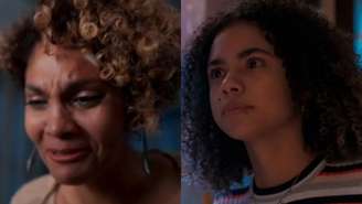Lena (Barbara Reis) e Joélly (Alana Cabral) de Três Graças (Reprodução/TV Globo)
