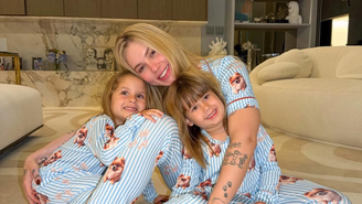 Virginia Fonseca com as filhas, Maria Flor e Maria Alice