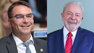 Flávio Bolsonaro e Lula