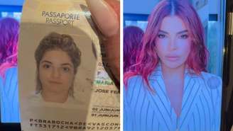 Gkay mostra passaporte com foto diferente