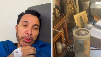 Pai de MC Gui vai ao hospital após incêndio