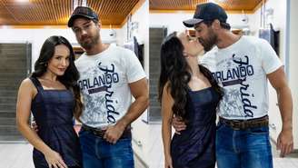 Larissa Manoela celebra estreia de André Luiz Frambach