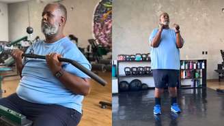 Desde o ano passado, Péricles tem se dedicado aos cuidados com o corpo, combinando exercícios físicos com uma alimentação regrada