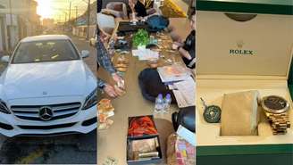 Carro de luxo, dinheiro e relógio Rolex apreendido em operação da PF contra funkeiros e influenciadores