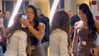 Ana Castela faz piada com altura de Simone Mendes e sugere salto gigante: 'Alguém avisa'