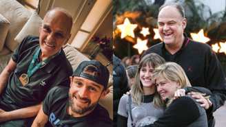 Oscar Schmidt com os filhos