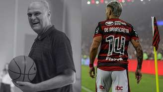 Oscar Schimidt recebrá homenagem em campo do Flamengo (Fotos: Rede social e Marcelo Cortes / Flamengo)