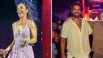Suposto novo affair de Ivete Sangalo assiste a show da cantora /