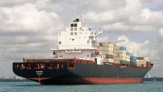 O navio Touska, em foto de 2021, compartilhada na plataforma Marine Traffic