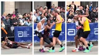 O brasileiro Robson Gonçalves de Oliveira chamou a atenção do mundo ao ajudar corredor