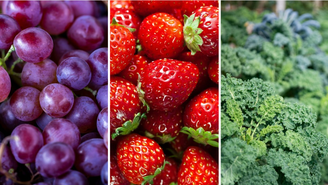 Uva, morango e couve estão entre os alimentos com mais pesticidas