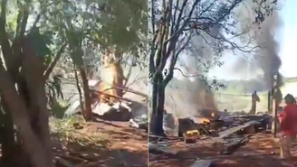 Avião com milhões de reais cai no Paraguai e é saqueado; piloto morreu e outros três ocupantes ficaram feridos