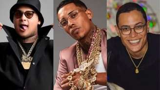 O MC Ryan SP, o MC Poze do Rodo e Raphael Sousa Oliveira, dono do perfil ‘Choquei’, das Redes Sociais