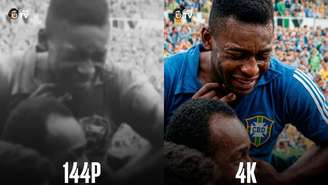 CazéTV revitaliza imagens históricas da Copa (Fotos: Reprodução / Rede social / @cazetv)