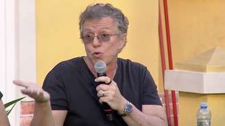 Boninho durante coletiva da Casa do Patrão (Reprodução/Youtube)