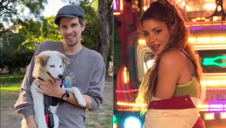 Cachorro de rua Quito ganhou lar durante turnê de Shakira 