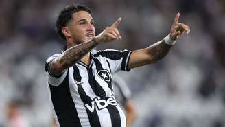 Mateo Ponte após marcar pelo Botafogo 