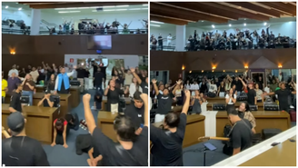 Vídeo de encontro de fiéis na Câmara de BH viraliza e gera debate