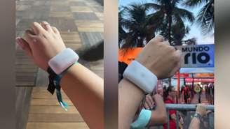 Fãs receberam pulseiras de LED para o megashow de Shakira