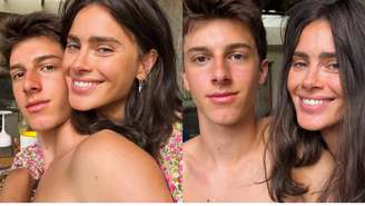 Carolina Dieckmmann posa com filho caçula e semelhança impressiona fãs