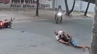 Homem desarma criminoso com golpe de jiu-jitsu