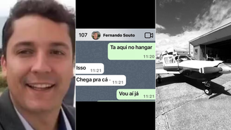 Fernando Souto trocou mensagem com amigo 15 minutos antes de acidente aéreo