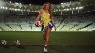 Shakira lança prévia de música para Copa do Mundo com vídeo no Maracanã